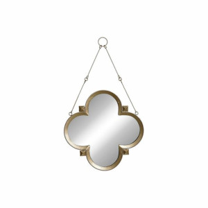 Lustro ścienne DKD Home Decor Szkło Złoty Metal 40 x 3 x 40 cm