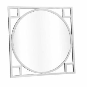 Lustro ścienne DKD Home Decor Srebro Szkło Stal (70 x 2 x 70 cm)