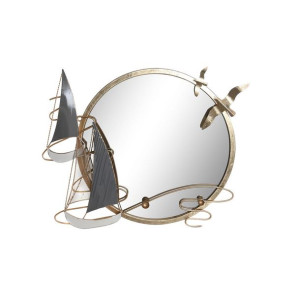 Lustro ścienne DKD Home Decor Złoty Metal (64 x 5 x 54 cm)