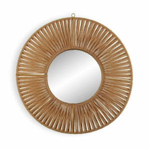 Lustro ścienne Versa Lustro Rattan Bambus (2,8 x 49 x 50 cm)