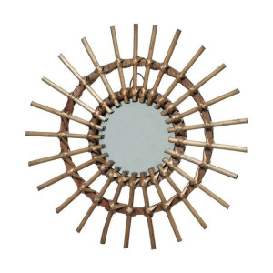 Lustro ścienne Decoris Ø 40 cm Naturalny