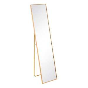 Lustro 35 x 2,5 x 151 cm Szkło Złoty Aluminium