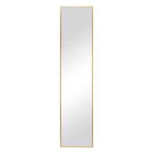 Lustro ścienne 35 x 3,5 x 151 cm Szkło Złoty Aluminium