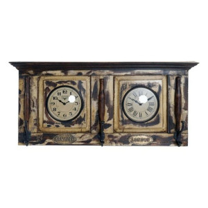 Zegar Ścienny DKD Home Decor London Teczyna (81 x 15 x 37 cm)