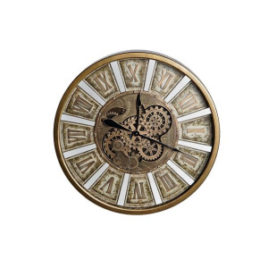 Zegar Ścienny DKD Home Decor Koła zębate Złoty Żelazo (72 x 8,5 x 72 cm)