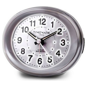 Budzik Analogowy Timemark Srebrzysty (9 x 9 x 5,5 cm)