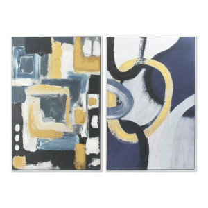 Obraz DKD Home Decor Abstrakcyjny 83 x 4,5 x 123 cm Nowoczesny (2 Sztuk)