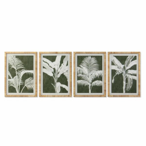 Obraz DKD Home Decor Palmy 50 x 2 x 70 cm Tropikalny (4 Części)