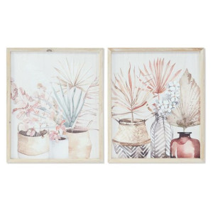 Obraz DKD Home Decor 39 x 2 x 48 cm Wazon Skandynawski (2 Sztuk)