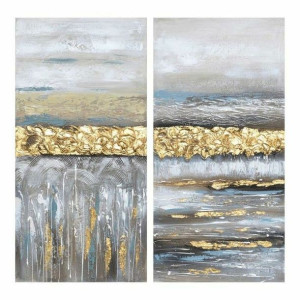 Obraz DKD Home Decor 100 x 3 x 50 cm Abstrakcyjny Nowoczesny (2 Sztuk)