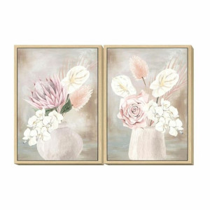 Obraz DKD Home Decor Wazon 50 x 4 x 70 cm Skandynawski (2 Sztuk)