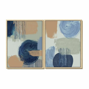 Obraz DKD Home Decor Sixties Abstrakcyjny 60 x 4 x 80 cm (2 Sztuk)