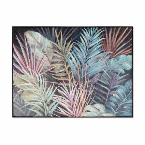 Obraz DKD Home Decor 120 x 5 x 90 cm Tropikalny Liść roślin