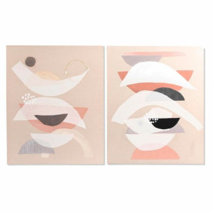 Obraz DKD Home Decor 75,5 x 3,7 x 100 cm Abstrakcyjny Nowoczesny (2 Sztuk)