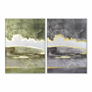 Obraz DKD Home Decor 103,5 x 4,5 x 144 cm Abstrakcyjny Nowoczesny (2 Sztuk)