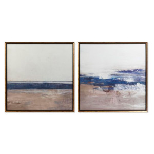 Obraz DKD Home Decor Abstrakcyjny 80 x 3 x 80 cm Nowoczesny (2 Sztuk)