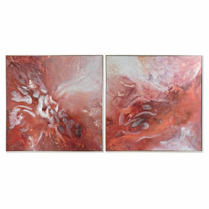 Obraz DKD Home Decor 121,5 x 5 x 121,5 cm Abstrakcyjny (2 Sztuk)