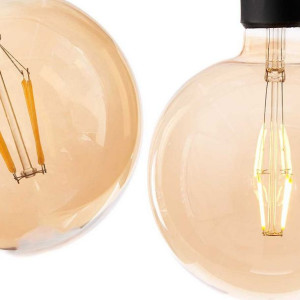 Żarówka LED 445 lm E27 Bursztyn Vintage 4 W (15 x 18,5 x 15 cm)
