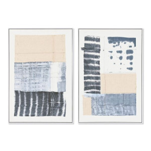 Obraz DKD Home Decor 60 x 3,2 x 90 cm Abstrakcyjny Miejska (2 Sztuk)