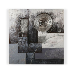Obraz Versa Abstract Płótno Sosna (2,8 x 80 x 80 cm)