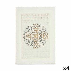 Płótno Mandala Z reliefem (35 x 50 x 3 cm) (4 Sztuk)