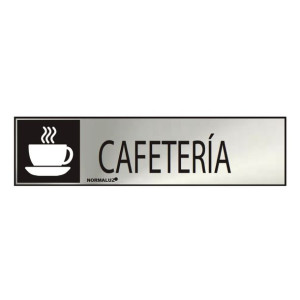 Znak Normaluz Cafetería Stal nierdzewna (5 x 20 cm)