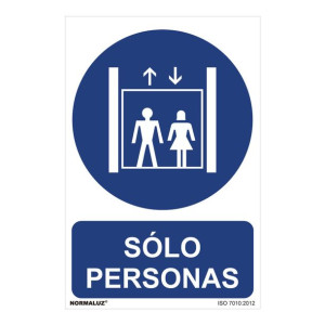 Znak Normaluz Sólo personas PVC (30 x 40 cm)