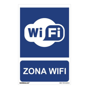 Znak Normaluz Zona wifi PVC (30 x 40 cm)