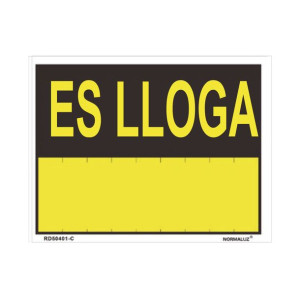 Znak Normaluz Es lloga PVC (35 x 45 cm)