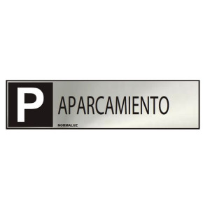 Znak Normaluz Aparcamiento Stal nierdzewna (5 x 20 cm)