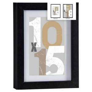Ramka ścienna na zdjęcia 88754 Czarny Drewno MDF (16 x 2,5 x 21 cm) (1 uds)