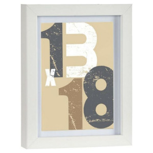 Ramka ścienna na zdjęcia Biały MDF (17 x 2,5 x 22,5 cm) (1 uds)