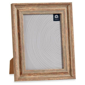 Ramka na Zdjęcia Miedź Szkło Drewno Plastikowy (21 x 2 x 26 cm)