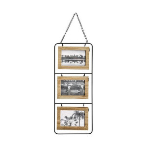Ramka ścienna na zdjęcia Atmosphera 3 zdjęcie Drewno MDF (52 x 22 cm)