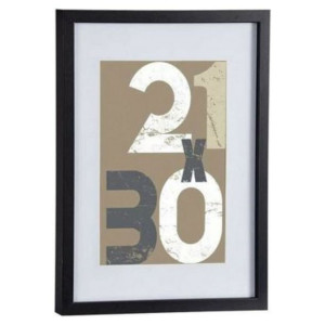 Ramka ścienna na zdjęcia Czarny Drewno MDF (32,5 x 2,5 x 42,5 cm) (1 uds)