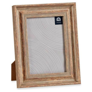 Ramka na Zdjęcia Miedź Szkło Drewno Plastikowy (19 x 2 x 24 cm)
