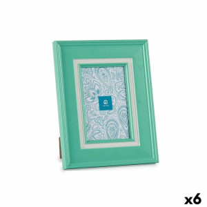 Ramka na Zdjęcia Szkło Kolor Zielony Plastikowy (6 Sztuk) (2 x 23 x 18 cm)