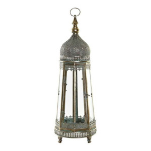 Lampa DKD Home Decor Metal Szkło Złoty (25 x 25 x 71 cm)