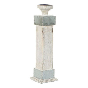 Świeczniki DKD Home Decor Biały Drewno mango (16.5 x 16.5 x 61 cm)