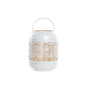 Lampa DKD Home Decor Złoty Aluminium Biały 15 x 15 x 20 cm