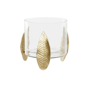 Świeczniki DKD Home Decor Szkło Aluminium (26 x 26 x 27 cm)