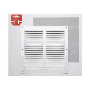 Siatka Fepre Moskitiera Lakierowany Aluminium Biały (25 x 25 cm)