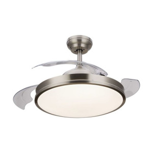 Wentylator sufitowy z oświetleniem Philips Atlas Nikel 450 lm 28 W