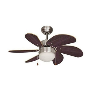 Wentylator sufitowy z oświetleniem EDM Aral Wengue 50 W
