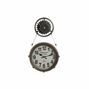 Zegar Ścienny DKD Home Decor Szkło Czarny Żelazo (33 x 8 x 58 cm)