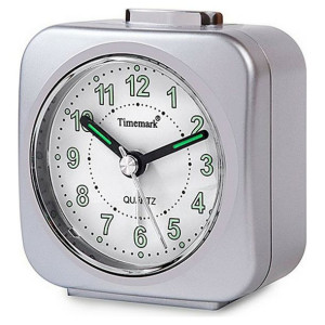 Budzik Analogowy Timemark Srebrzysty (9 x 8 x 5 cm)