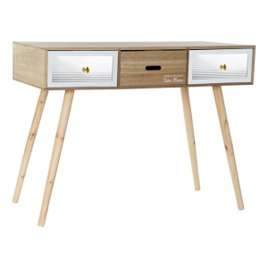 Biurko DKD Home Decor Biały Brązowy Drewno (100 x 50 x 76 cm)