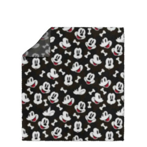 Koc dla Zwierząt Mickey Mouse Czarny (100 x 0,5 x 70 cm)