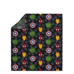 Koc dla Zwierząt Marvel Czarny (100 x 0,5 x 70 cm)