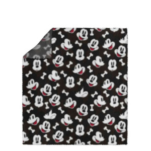 Koc dla Zwierząt Mickey Mouse Czarny (100 x 0,5 x 150 cm)